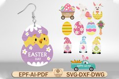 Happy Easter Earring Svg Bundle Product Image 1