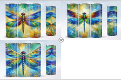 3 Dragonfly Tumbler Sublimation, 20 oz Tumbler Wrap Product Image 2