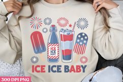 Ice Ice Baby PNG, 4th Of July Sublimation PNG Product Image 1