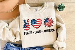 Peace Love America svg | 4th of july Svg | Shirt Svg Product Image 2