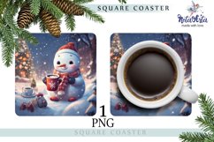 SUBLIMATED STAND WITH A CUTE SNOWMAN Product Image 1