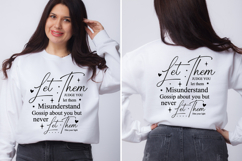 Let them SVG | Inspirational | Front and Back SVG Product Image 1