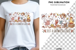 Crawfish goose png design for T-shirts Product Image 1