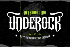 Underock Blackletter Hardcore Typeface Product Image 1