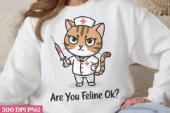 Are You Feline OK PNG, Funny Cat Sublimation PNG Product Image 2