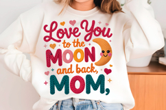 Mother's Day PNG, She is Mom PNG, Faux Yarn PNG Mama Product Image 2