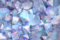 Pastel Iridescent Crystal Background Sparkling Gem Art Product Image 1
