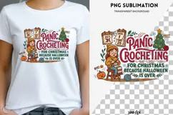 Christmas crochet png design for T-shirts Product Image 1