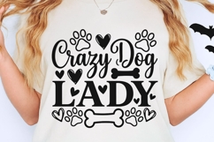 Crazy Dog Lady Svg, Dog Mom Svg, Funny Dog Lover Svg. Product Image 2