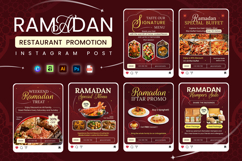 Lux Red Ramadan Restaurant - Instagram Post Product Image 1