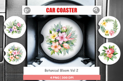 Car Coaster Botanical Bloom Product Image 1