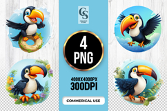 Colorful Toucan Clipart Sublimation PNG Product Image 1