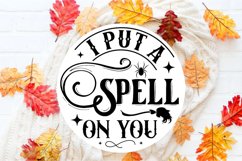 I put a spell on you Round Sign SVG Product Image 3