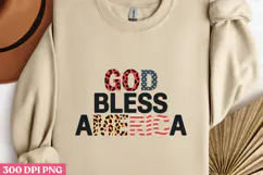 GOD BLESS AMERICA PNG, Memorial Day Sublimation PNG Product Image 2