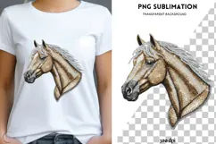 Horse head png design for T-shirts Product Image 1