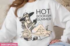 Hot bookish PNG, Funny Retro Girl sublimation PNG Product Image 2
