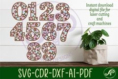 Star number two layer wall sign SVG cut files Product Image 1