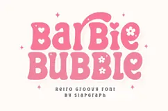 Barbie Bubble - Retro Groovy Font Product Image 1