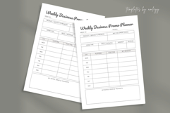 Weekly Business Promo Planner Social Media &amp; Marketing Product Image 1