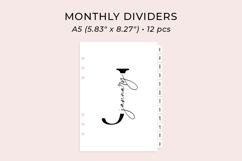 planner template dividers