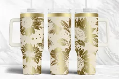 40oz Tumbler laser svg wrap|Sunflowers and Butterflies Product Image 2