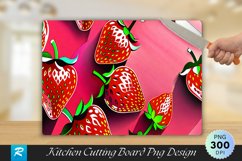 Strawberry Cutting Board Sublimation Design Product Image 1