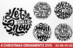 Christmas Ornaments SVG Product Image 1