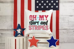 Oh my stars & stripes 4th of July Sublimation Design Product Image 1