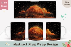 Space Mug Wrap, Sky Mug Design, Abstract Mug Sublimation Product Image 1