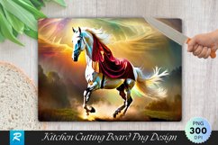 Coloring Horse Cutting Board Sublimation Design Product Image 1