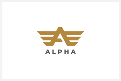 Alpha Letter A Logo Design Vector Product Image 1