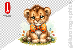 Cute Lion Clipart - PNG File Product Image 2