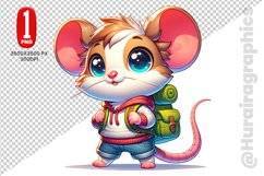 Cute Mouse Clipart - PNG File Product Image 1