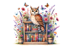 Cute Owl Clipart - PNG File Product Image 2