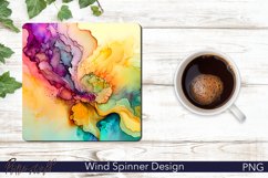 Alcohol Ink Square Coasters | Abstract Texture Sublimation Product Image 1