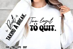 Funny Quotes Sleeve Shirt SVG Bundle, Funny quotes Svg Product Image 6
