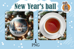 Christmas tree ball, stand for hot food Product Image 1