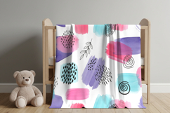 Pattern baby blanket mockup Product Image 2