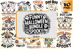 Cute Spooky Halloween PNG Bundle Product Image 2
