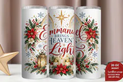 Christmas Memorial 20oz Tumbler Wrap, Christian Christmas Re Product Image 2