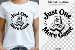 Mahjong quote png design for T-shirts Product Image 1