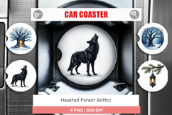 Haunted Forest Christmas Car Coaster Product Image 1
