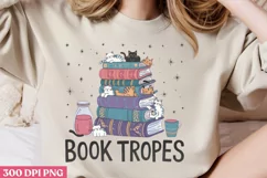 Book Tropes PNG, Book Sublimation PNG Product Image 1