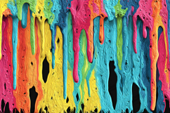 Vibrant Dripping Paint Abstract Texture Design Product Image 1