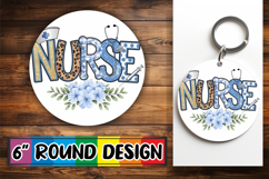 Radiant Keychain Round Style PNG, Profession Product Image 1