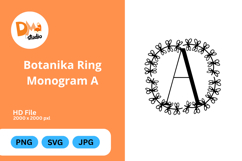Botanika Ring Monogram Product Image 1