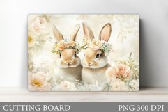 Cute Bunny Cutting Board. Bunny Kitchen Cutting Board Design Product Image 1