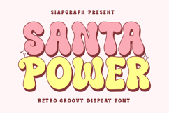 Santa Power - Retro Groovy Font Product Image 1