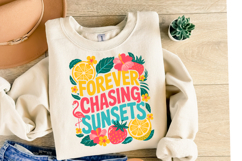 Forever Chasing Sunsets Svg | Svg Files | Shirt Svg Product Image 2