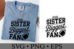 Little Sister Biggest Fan Svg | Game Day Svg | Shirt Svg Product Image 2